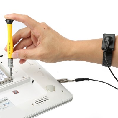 ESD-armband för Montering av Elektroniska komponenter - Svart, bild 2