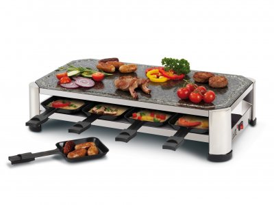 FRITEL SG 2180 Bordsgrill / Raclette - 1.5 kW - Rostfri stålkrom/svart