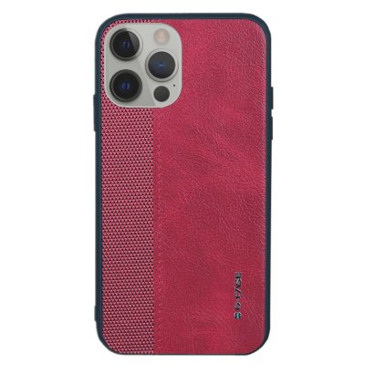 iPhone 12/12 Pro PU Läderskal G-Case Earl - Röd