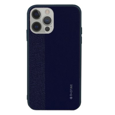 iPhone 12/12 Pro Läderskal G-Case Earl PU - Blå