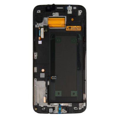 Samsung Galaxy S6 Edge Skärm LCD Display Glas Original - Vit, bild 3