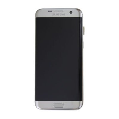 Samsung Galaxy S7 Edge Skärm Original LCD Display Glas - Silver, bild 2