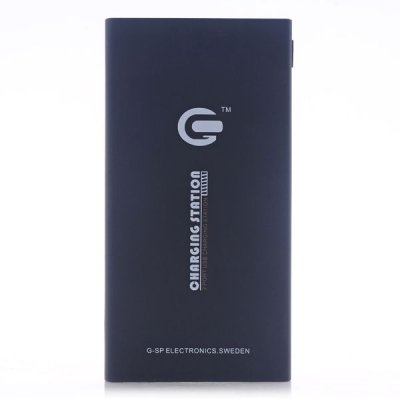 Powerbank 10000 mAh 2 USB-portar Snabbladdare - Svart, bild 2