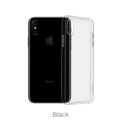 iPhone XS Max Skal Hoco "Light series" (Transparent Svart)