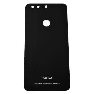 Honor 8 baksida / batterilucka med tejp - Svart