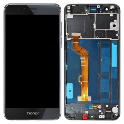 Huawei Honor 8 skärm LCD Komplett med ram - Svart