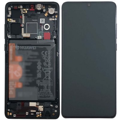 Huawei P30 Original Skärm OLED Display Glas med batteri - Svart