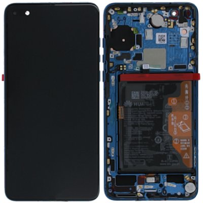 Huawei P40 Original Skärm OLED Display - Blå