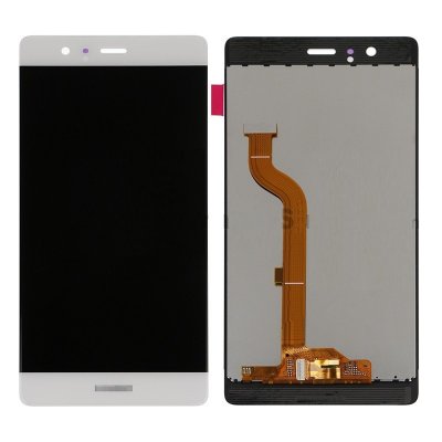 Huawei P9 Skärm med LCD Display Glas - Vit