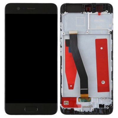 Huawei P10 Skärm LCD Komplett med ram - Svart