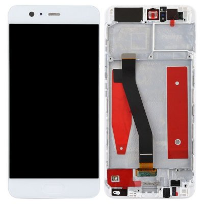 Huawei P10 Skärm LCD Komplett med ram - Vit