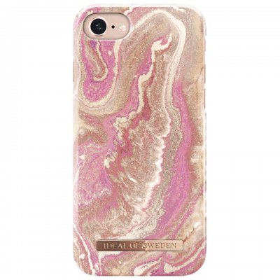 iDeal of Sweden Skal iPhone 8/7/6/6S/SE 2020/2022 - Golden Blush Marble