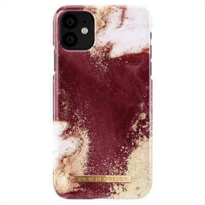 iDeal Skal iPhone 11 / XR - Golden Burgundy Marble - iDeal Of Sweden