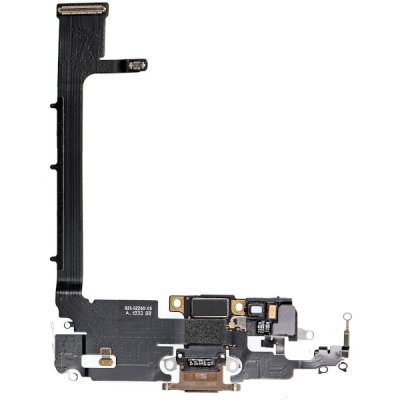 iPhone 11 Pro Max Lightning Laddkontakt med Flex Reservdel - Guld