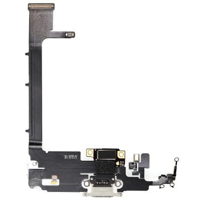 iPhone 11 Pro Max Lightning Laddkontakt med Flex Reservdel - Vit