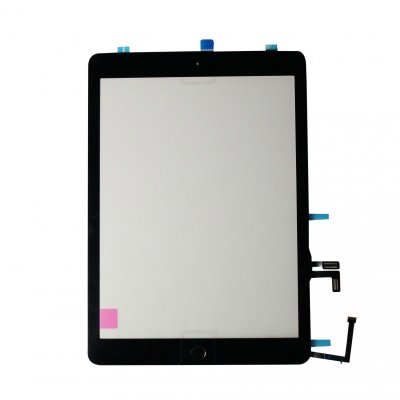 iPad 9.7 2017 Komplett Glas & Digitizer med delar - Svart