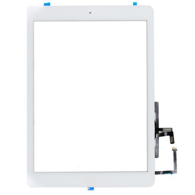 iPad Air Glas & Digitizer komplett med tejp och hemknapp - Vit