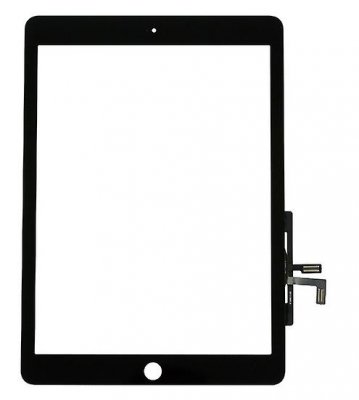 iPad 9.7 2017 Glas & Digitizer AAA kvalité med Tejp - Svart