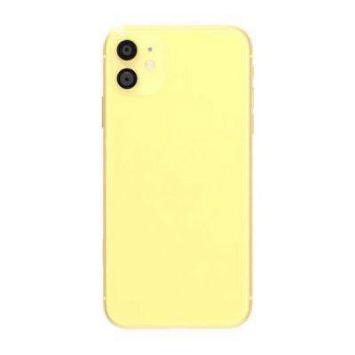 iPhone 11 Baksida med Komplett Ram Premium - Gul
