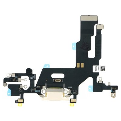 iPhone 11 Lightning Laddkontakt med Flex Reservdel - Vit