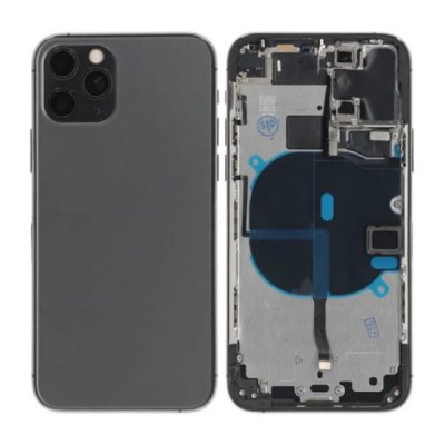 iPhone 11 Pro Baksida med Komplett Ram Premium OEM - Svart