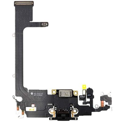 iPhone 11 Pro Lightning Laddkontakt med Flex Reservdel - Svart