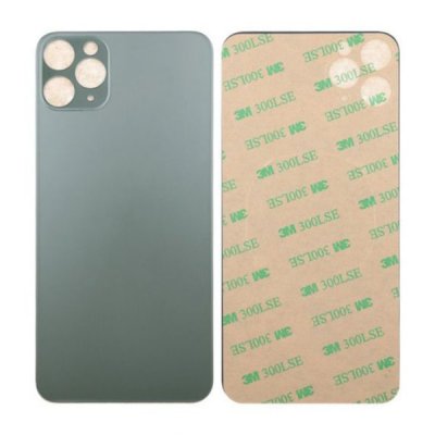 iPhone 11 Pro Max Baksida Glas med Självhäftande tejp - Grön