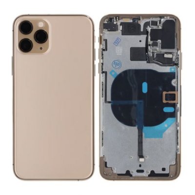 iPhone 11 Pro Max Baksida med Komplett Ram Premium OEM - Guld