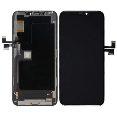 iPhone 11 Pro Max OLED Skärm med Glas - Svart