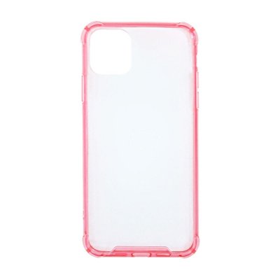 iPhone 11 Pro Max Silikonskal - Transparent Rosa