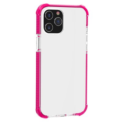 iPhone 12 / 12 Pro Skal för Stötskydd - Transparent Rosa