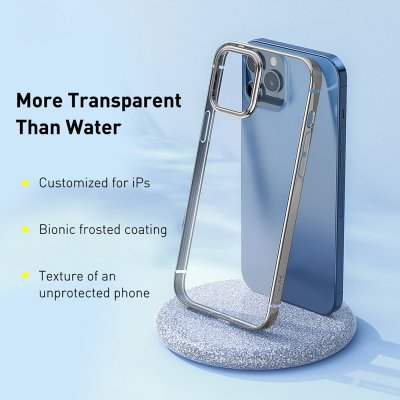 Baseus iPhone 12 / 12 Pro - Skinande Guld, bild 3