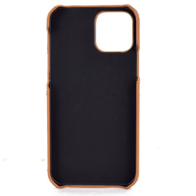 iPhone 12/12 Pro PU Läderskal med Kortfickor - Svart, bild 2