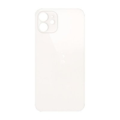iPhone 12 Baksida Glas med Självhäftande tejp - Vit
