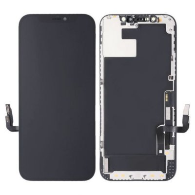 iPhone 12/12 Pro Skärm med LCD Display Glas Premium - Svart