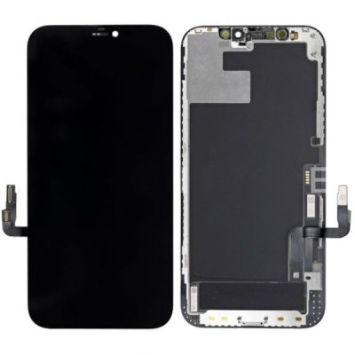 iPhone 12 / 12 Pro Skärm med OLED Display Glas Original Refurbished - Svart