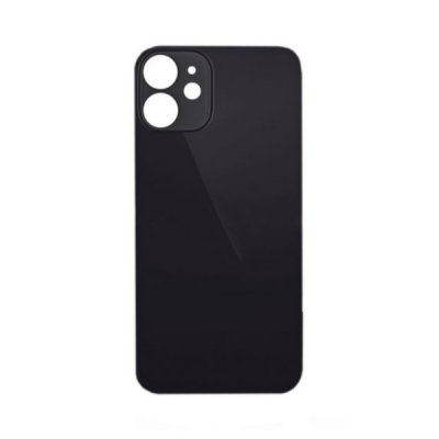 iPhone 12 Baksida Glas med Adhesive-tejp - Svart