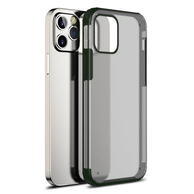 iPhone 12/12 Pro Skal TPU PC Protective Hybridskal - Mörk Grön