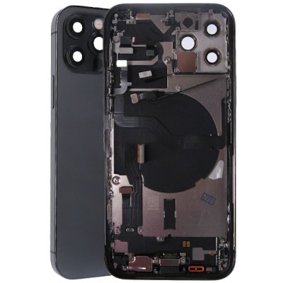 iPhone 12 Pro Baksida Original med Delar - Svart