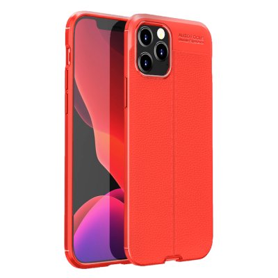 iPhone 12/12 Pro Skal Leaf Protective TPU - Röd Orange