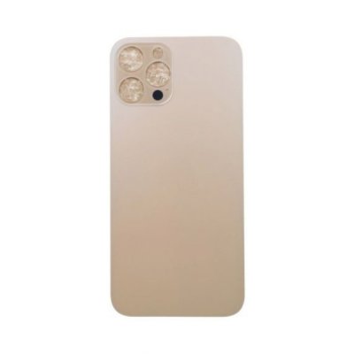 iPhone 12 Pro Max Baksida Glas med Självhäftande tejp OEM - Guld