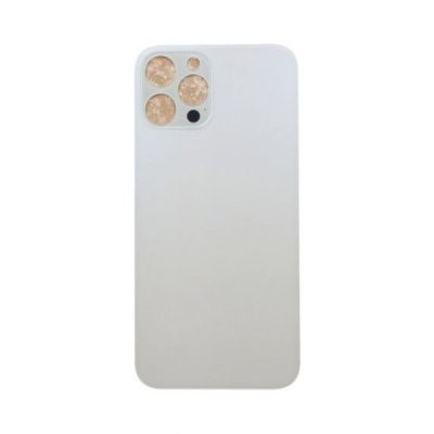 iPhone 12 Pro Max Baksida Glas med Självhäftande tejp OEM - Vit