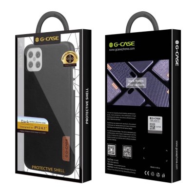 iPhone 12/12 Pro G-Case PU läderskal - Svart, bild 2
