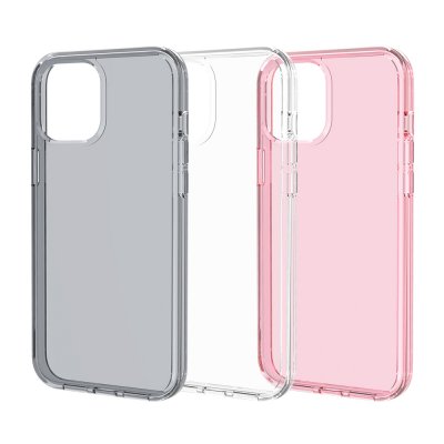 iPhone 12 / 12 Pro Terminator TPU PC Skal - Transparent Rosa, bild 2
