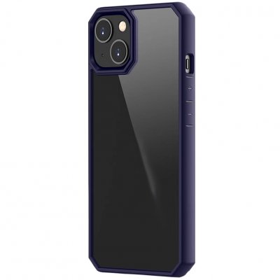iPhone 13 Skal Transparent Polykarbonat - Mörk Blå