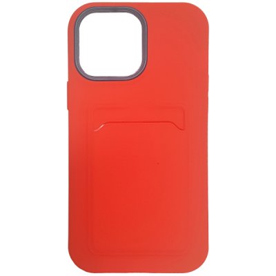 iPhone 13 Pro Max Skal med Kortficka - Röd