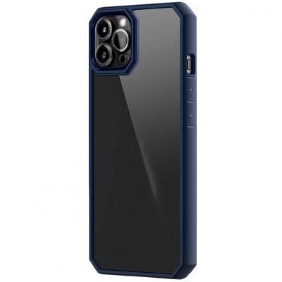 iPhone 13 Pro Max Skal Transparent Polykarbonat - Mörk Blå