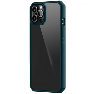 iPhone 13 Pro Max Skal Transparent Polykarbonat - Mörk Cyan