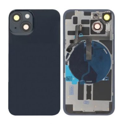 iPhone 14 Bakglas Baksida OEM med Tejp - Svart
