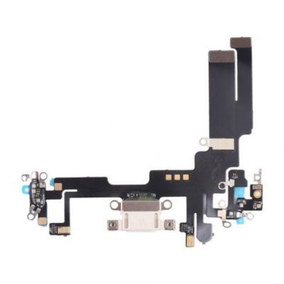 iPhone 14 Laddkontakt med Flexkabel OEM - Vit